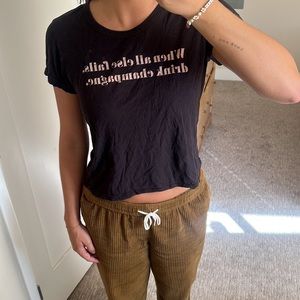 When all else fails drink champagne tee